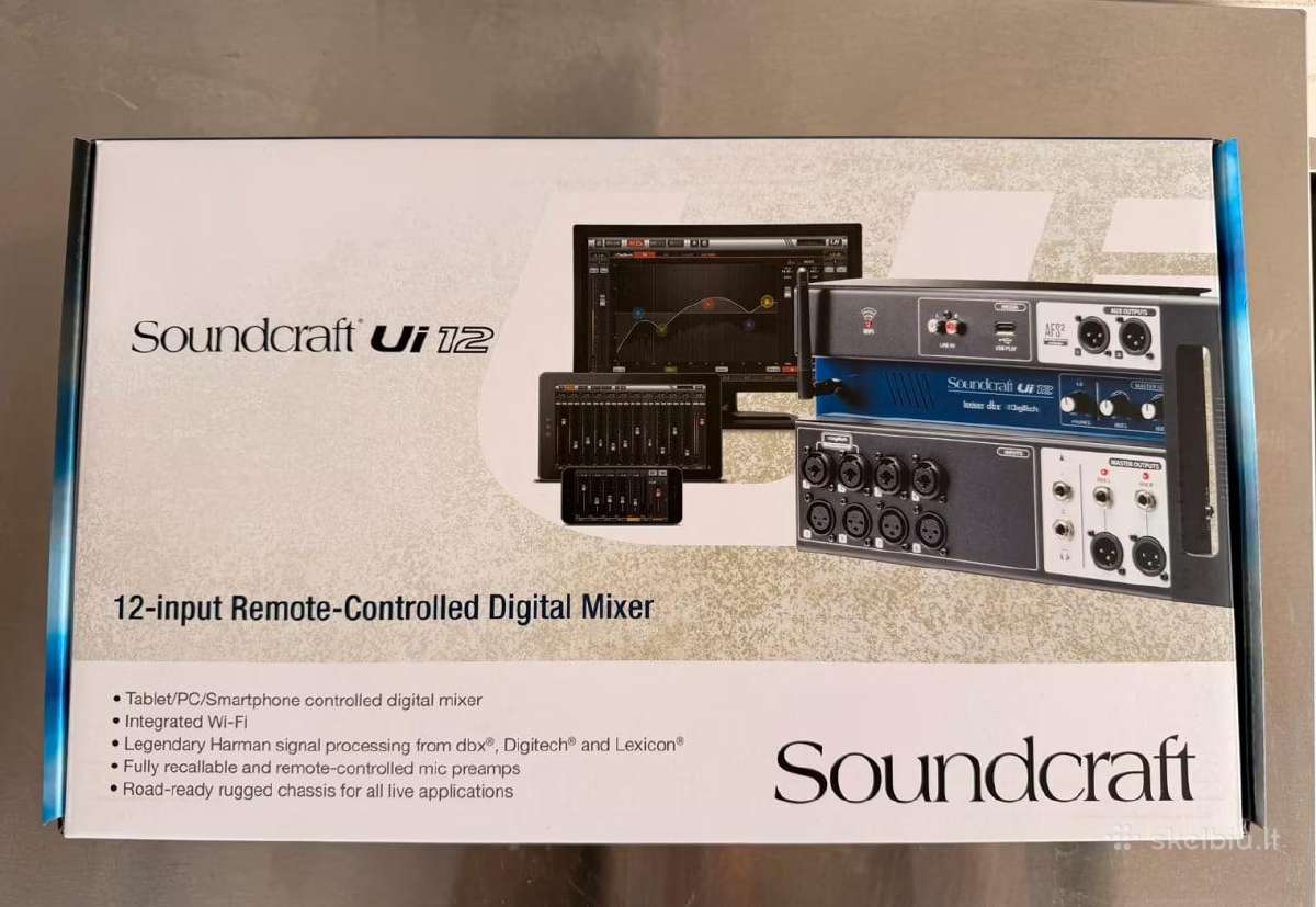 Soundcraft Ui12 skaitmeninis mikšeris - nuotraukos Nr. 8