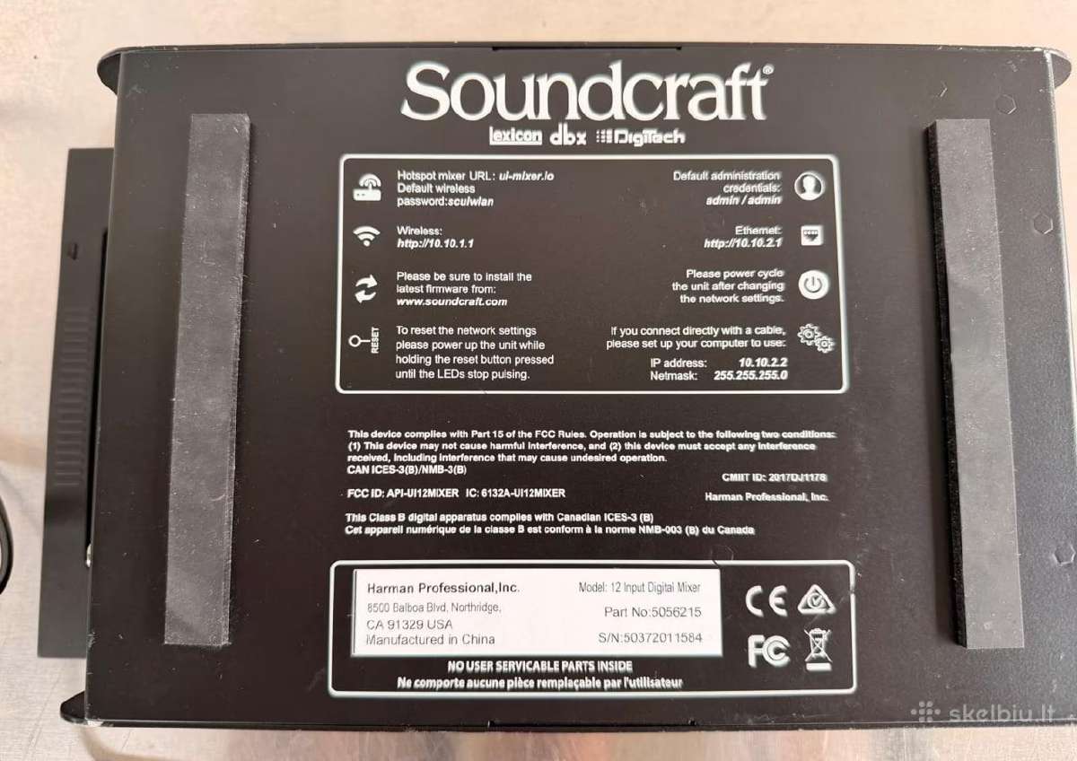 Soundcraft Ui12 skaitmeninis mikšeris - nuotraukos Nr. 10