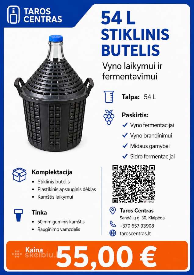 Buteliai vyno fermentacijai ir laikymui. - nuotraukos Nr. 8