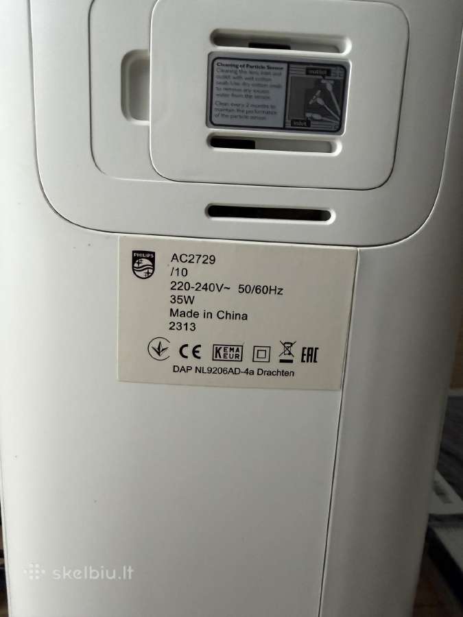 Oro valytuvas ir drėkintuvas Philips Ac2729 - nuotraukos Nr. 3