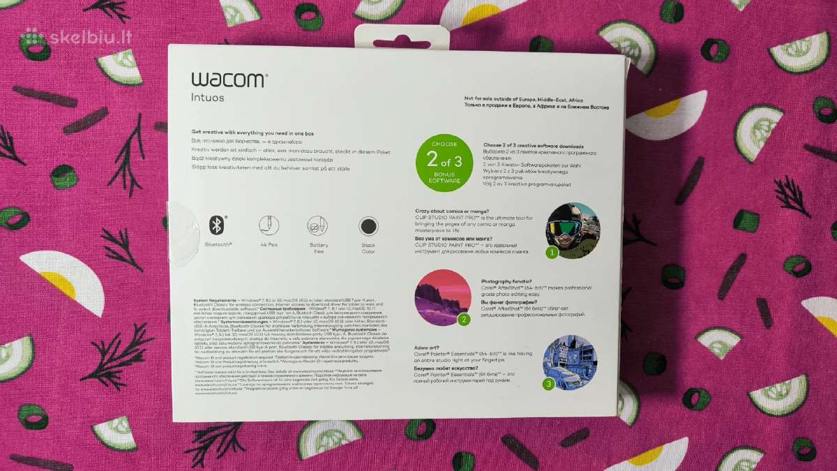 Wacom Intuos S Ctl-4100wl Bluetooth - nuotraukos Nr. 9