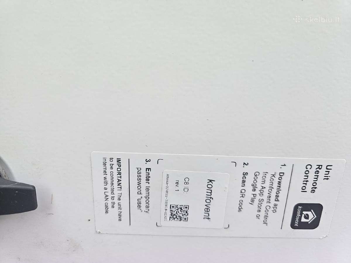 Rotacinis rekuperatorius Komfovent Domekt-r-300 - nuotraukos Nr. 5