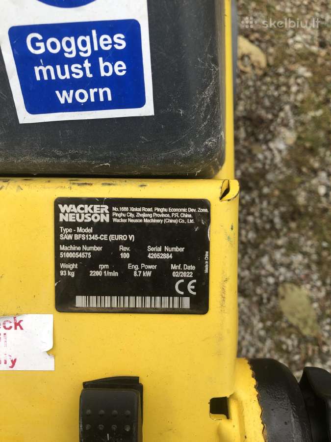 Wacker neuson pjaustyklė-vežimėlis Bfs1345 - nuotraukos Nr. 5
