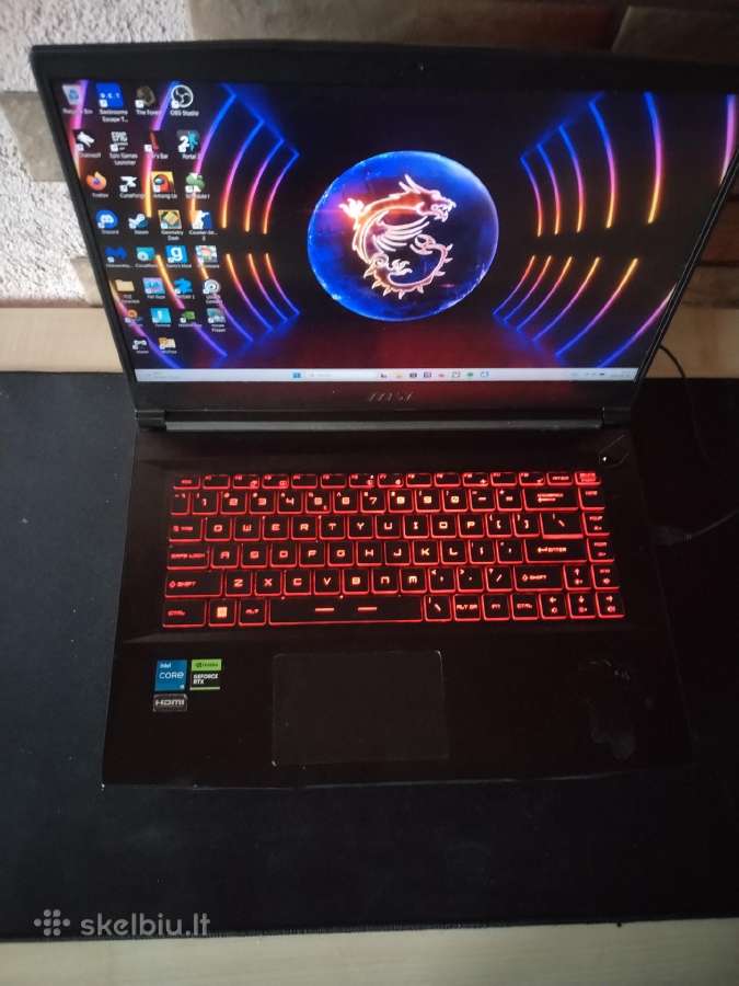 Nešiojamas kompiuteris Msi Thin Gf63 12udx - nuotraukos Nr. 2