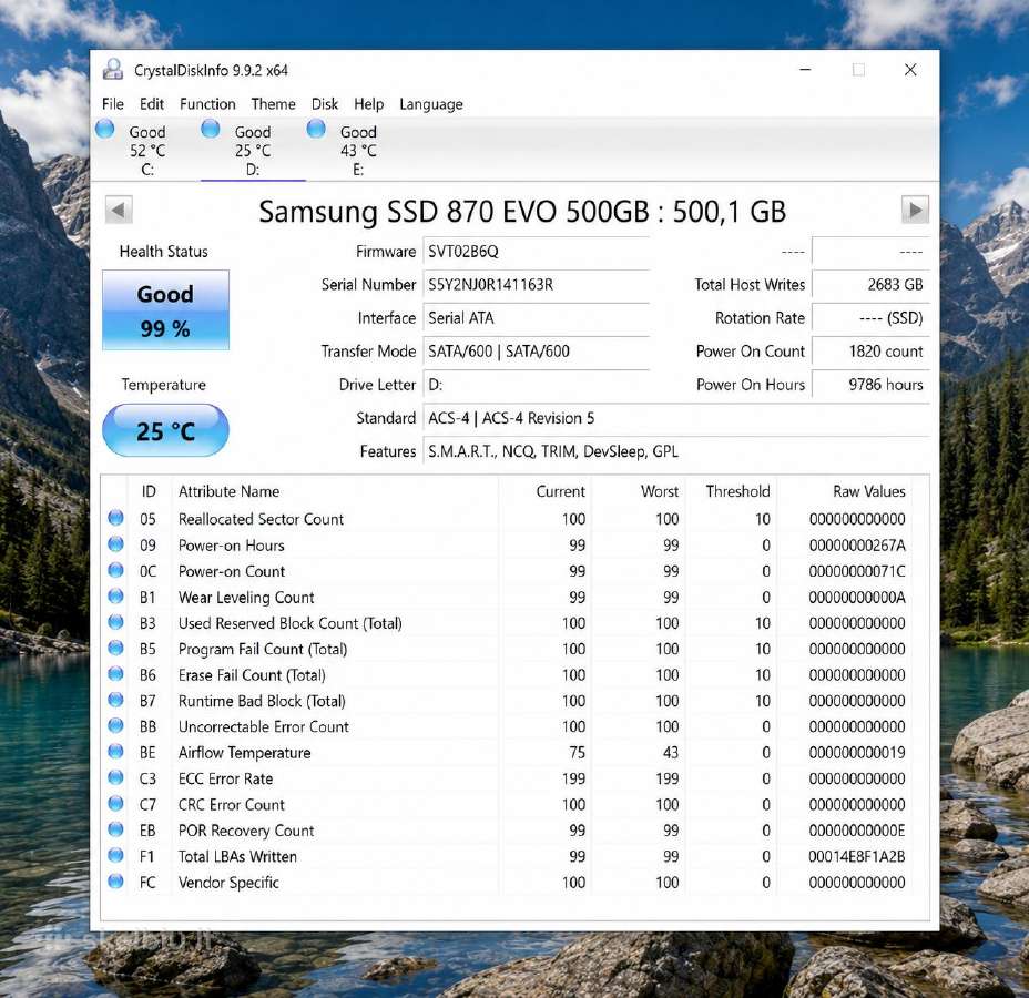 Samsung 870 EVO 500gb SSD - nuotraukos Nr. 2
