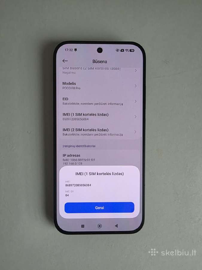 Parduodu apynaujį poco f8 pro 256gb juodas - nuotraukos Nr. 8