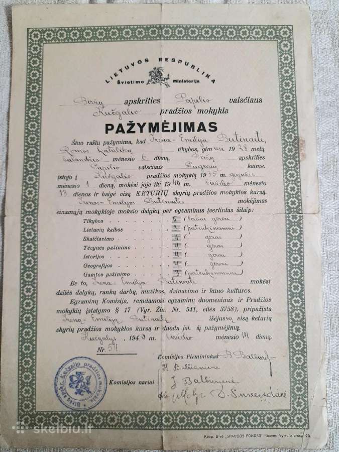 Senoviniai mokykliniai reikmenys. - nuotraukos Nr. 7