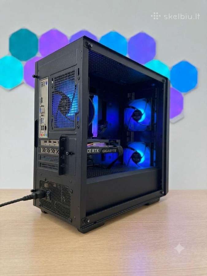 Juodas žaidimų Pc Ryzen 5 5600x / Rtx 4060 - nuotraukos Nr. 2