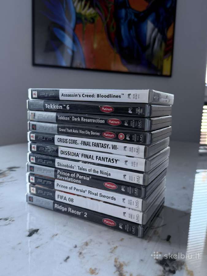PSP 3004 kaip nauja, daug žaidimu - nuotraukos Nr. 32