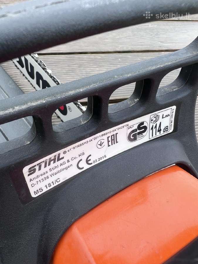 Tvarkingas Stihl 181/c 2015 metų. Turintis 1.5kv - nuotraukos Nr. 4