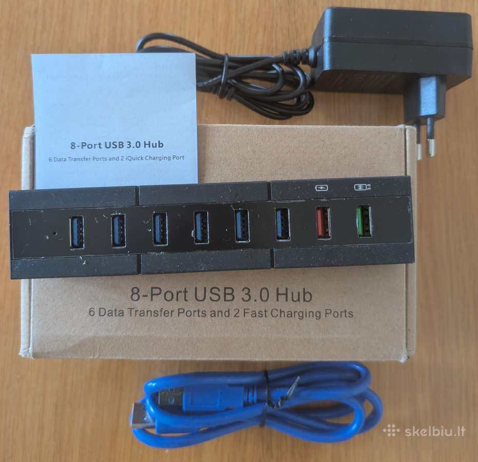 Naujas Aktyvus Usb 3.0 Hub Šakotuvas (8 Jungtys) - nuotraukos Nr. 2