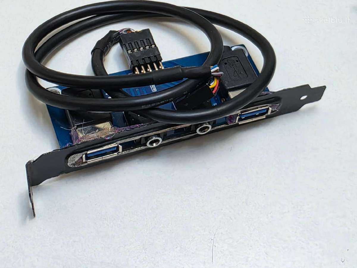 Usb ir audio portų išvedimas į stacionaraus kompiu - nuotraukos Nr. 3