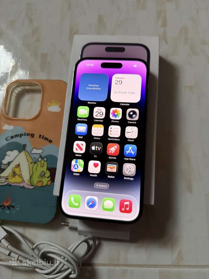 iPhone 14 Pro 256gb Purple - nuotraukos Nr. 3