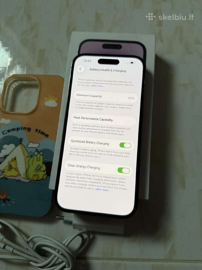 iPhone 14 Pro 256gb Purple - nuotraukos Nr. 5