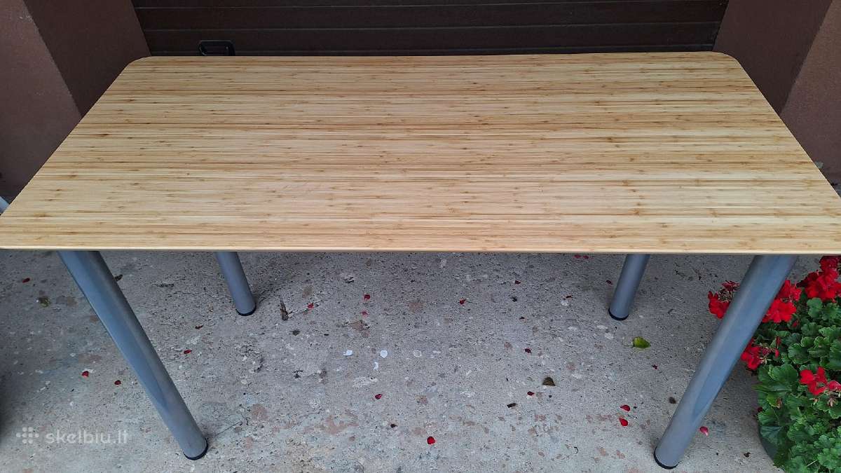 Ikea Anfallare 140x65x85 bambuko stalas - nuotraukos Nr. 4