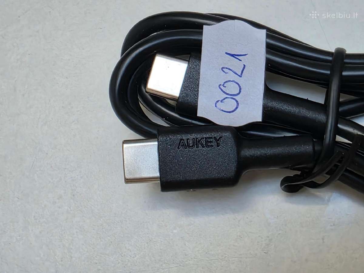 Usb-c (male) to Usb-c (male) 1,0 m Usb2.0 Au - nuotraukos Nr. 2