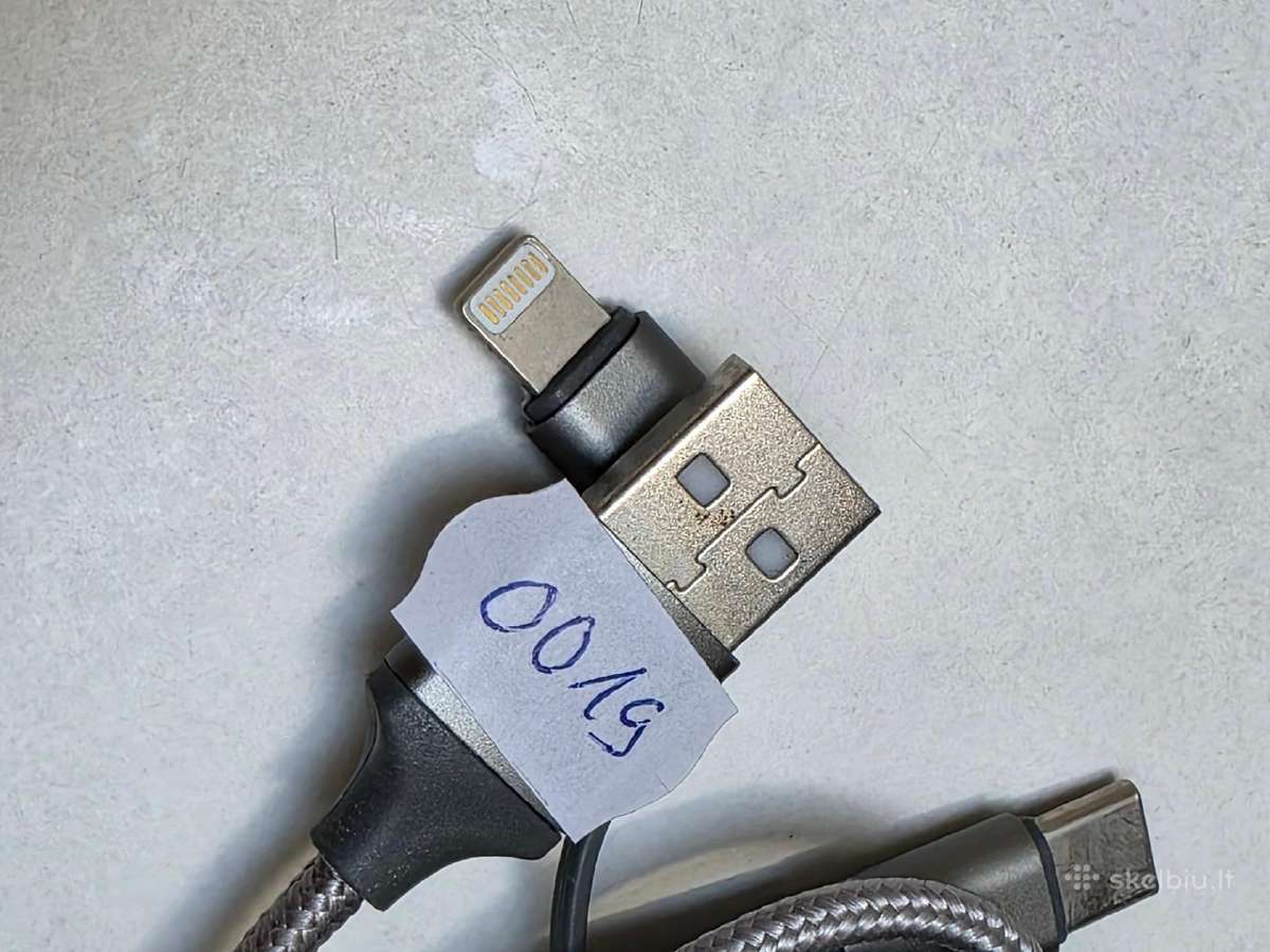 Usb-a (male) to Micro Usb (male) + apple + Usb-c - nuotraukos Nr. 2