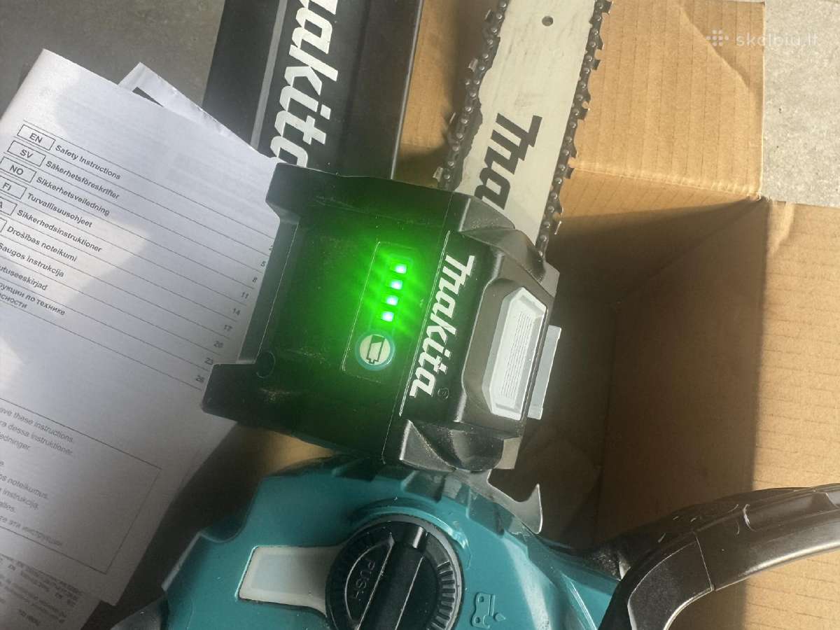 Makita Xgt 40v+5.0 Ah akum + įkroviklis - nuotraukos Nr. 4