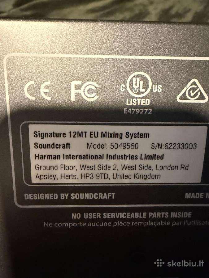 Soundcraft Signature12mt (su garso plokšte) - nuotraukos Nr. 2