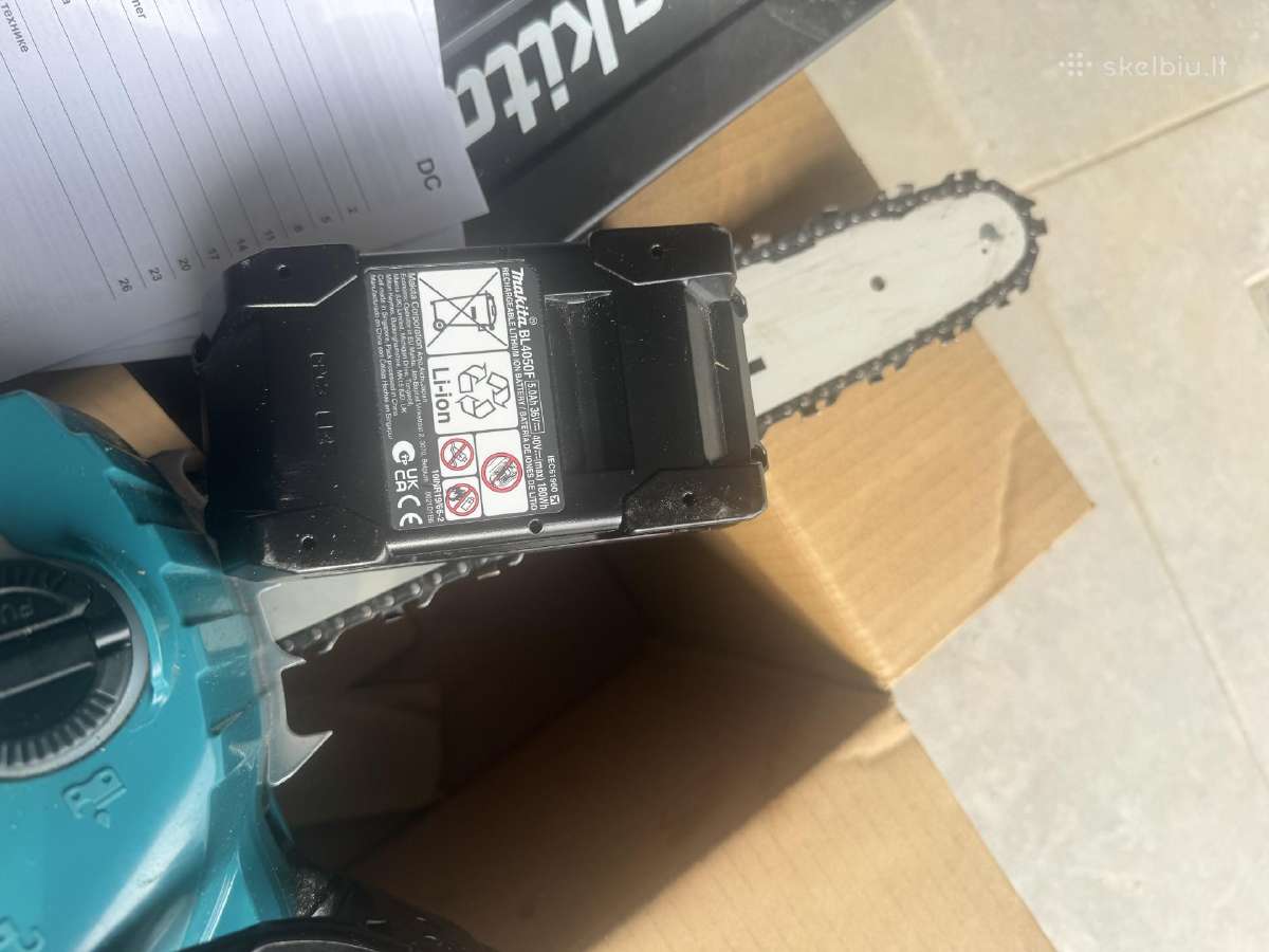 Makita Xgt 40v+5.0 Ah akum + įkroviklis - nuotraukos Nr. 5