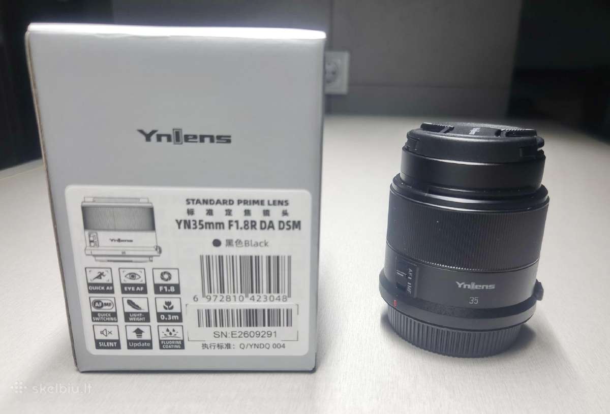 Yongnuo 35mm F1.8 Auto Focus objektyvas (Canon R) - nuotraukos Nr. 2
