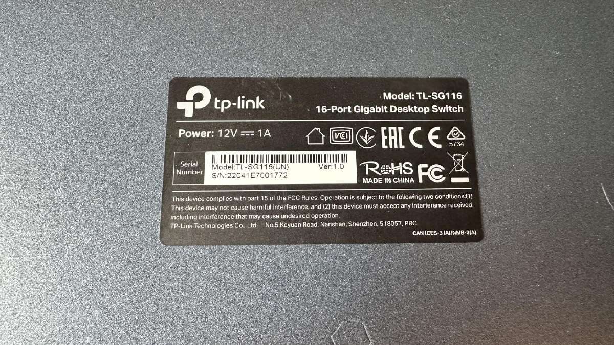 Tp-link tl-sg116 - nuotraukos Nr. 3