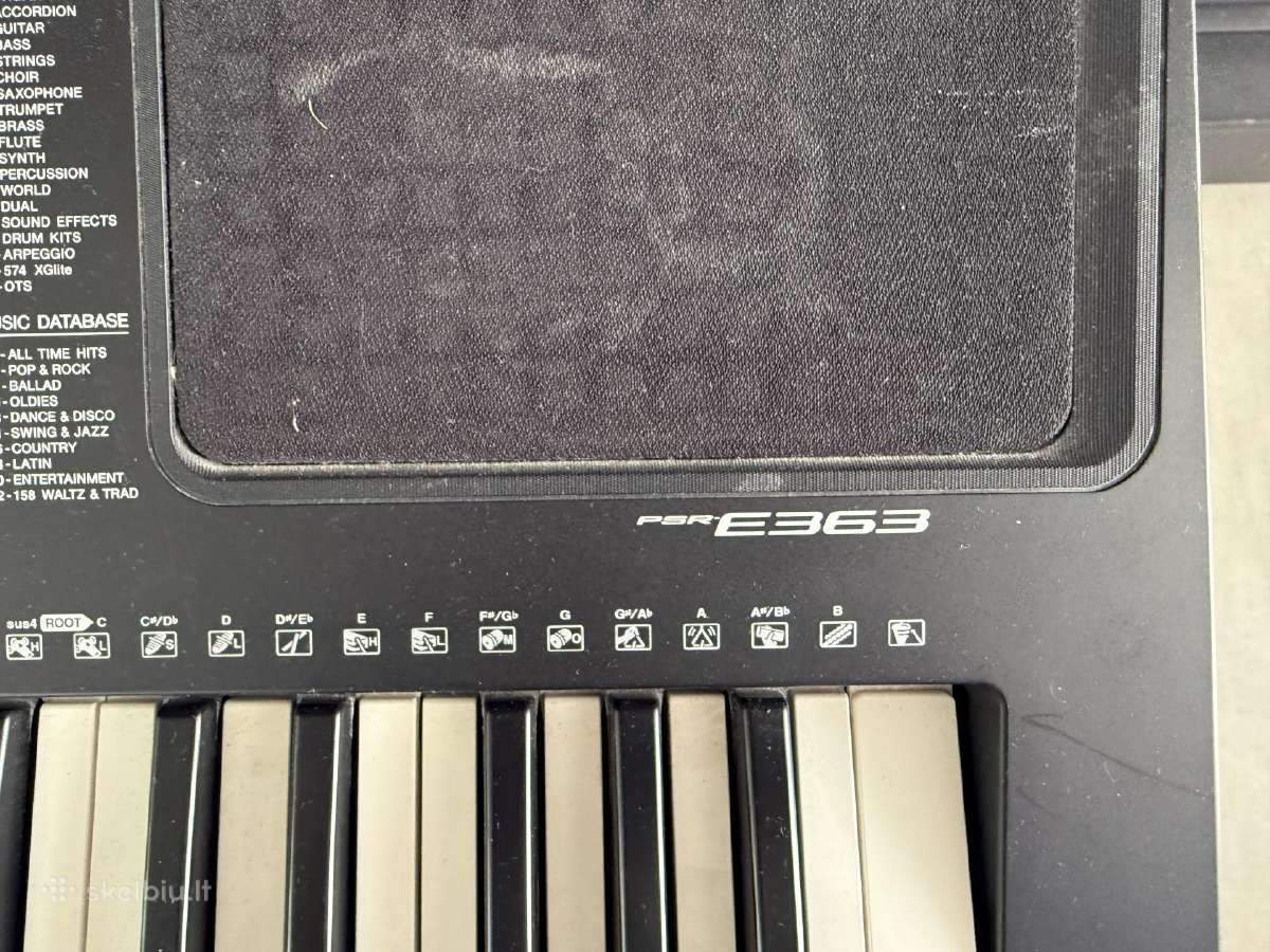 Yamaha Psr E363 - nuotraukos Nr. 2
