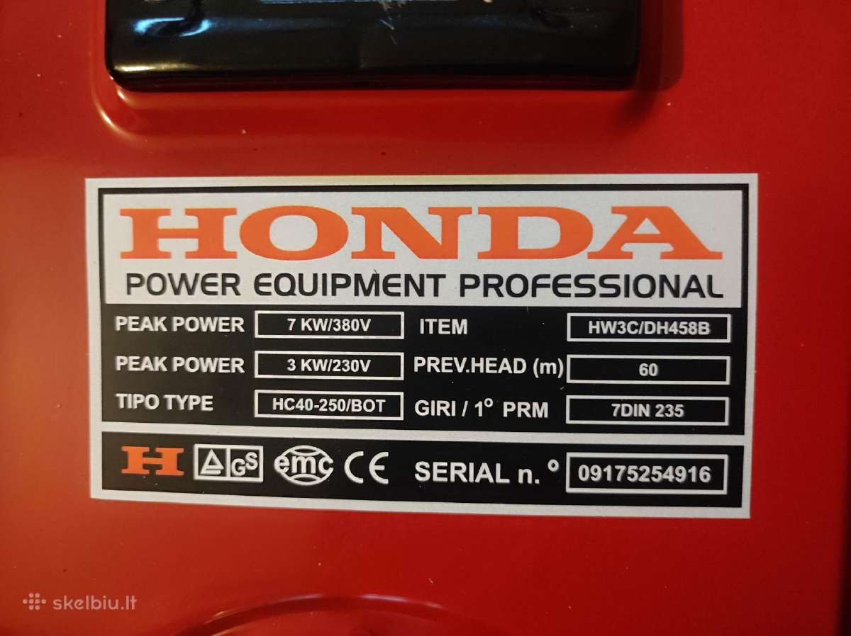 Generatorius Honda Ecmt 7000 - nuotraukos Nr. 3