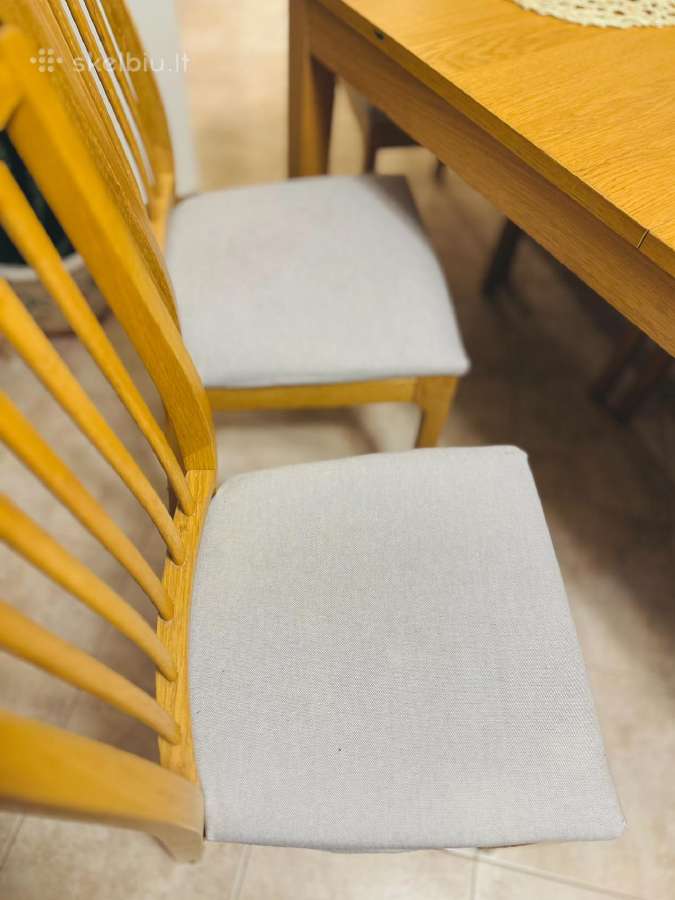 Geros būklės Ikea valgomojo stalas ir 6 kėdės - nuotraukos Nr. 4