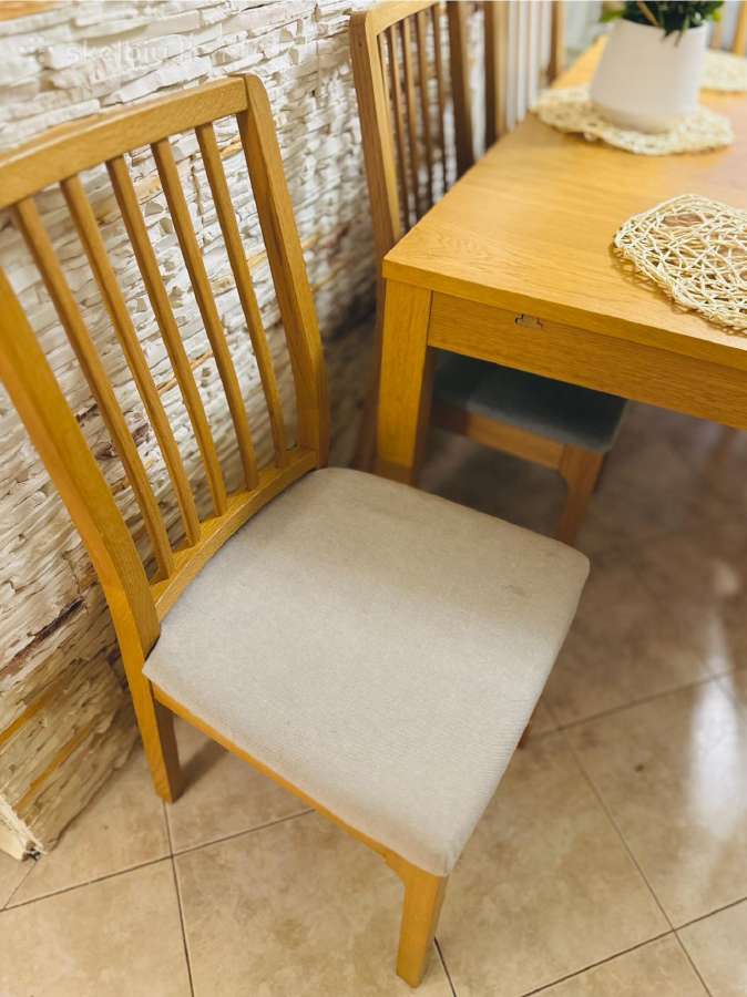 Geros būklės Ikea valgomojo stalas ir 6 kėdės - nuotraukos Nr. 8
