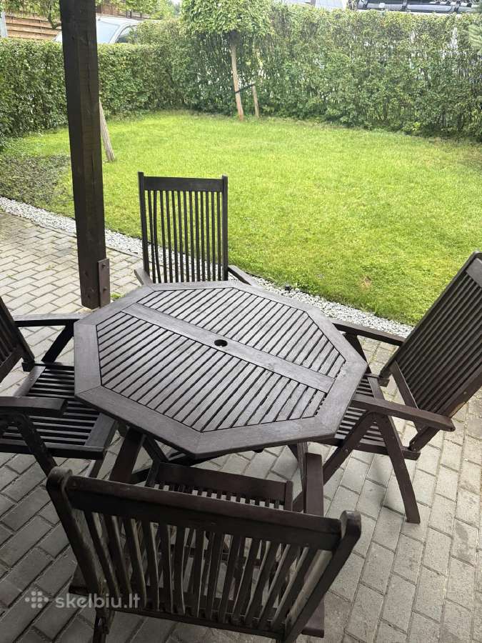 Medinis stalas su keturiom reguliuojamom kedėm. - nuotraukos Nr. 2
