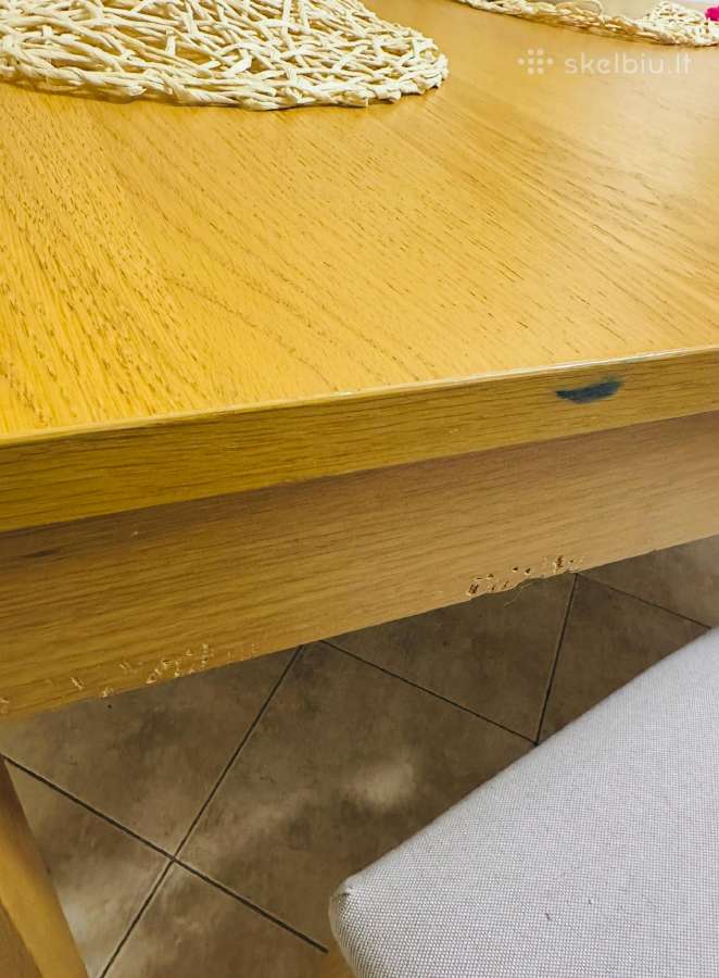 Geros būklės Ikea valgomojo stalas ir 6 kėdės - nuotraukos Nr. 11
