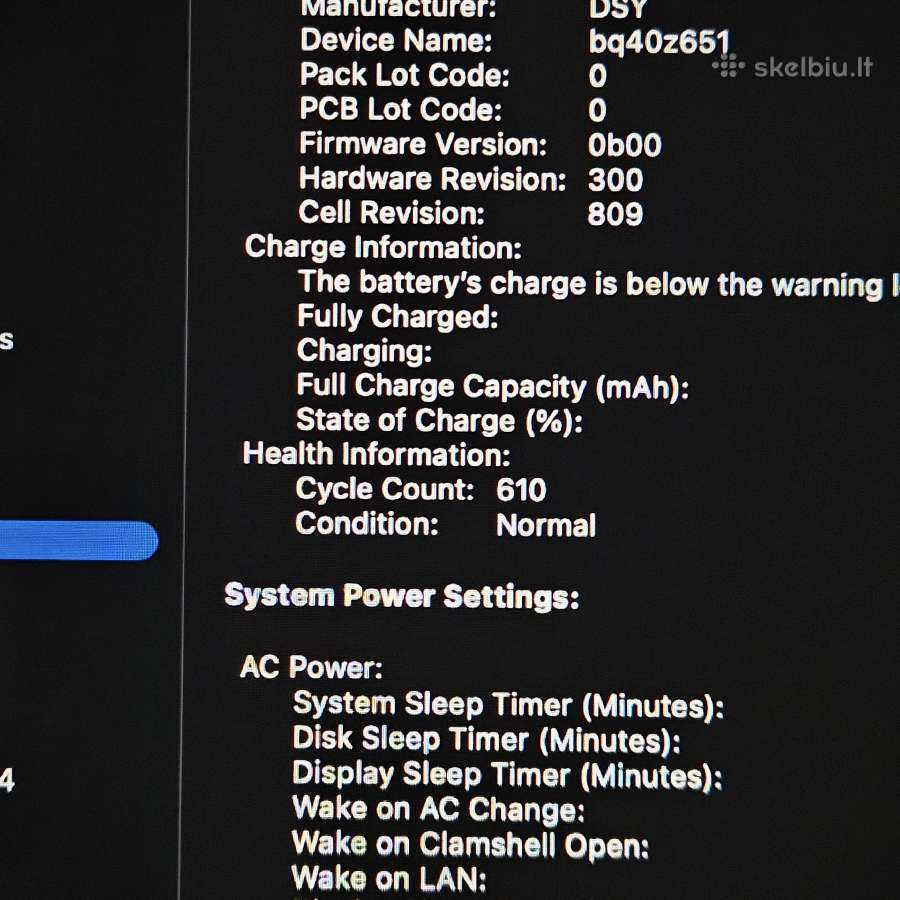 Keičiu / MacBook Pro 2019, 16'/1tb/16gb - nuotraukos Nr. 9