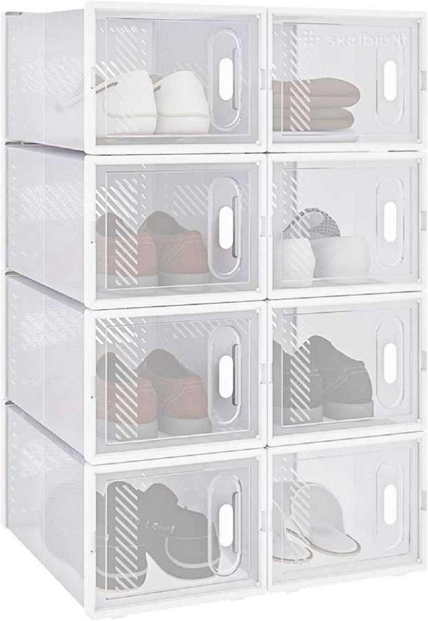 Skaidrios plastikinės batų dėžės-organizatoriai - nuotraukos Nr. 20