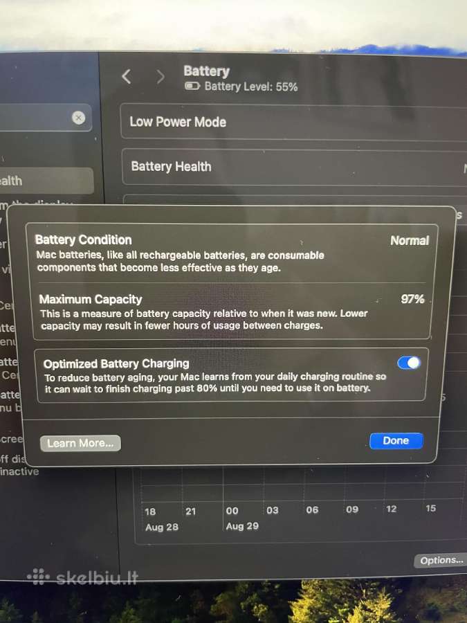 MacBook Air M3 8gb 512gb SSD Midnight - nuotraukos Nr. 5