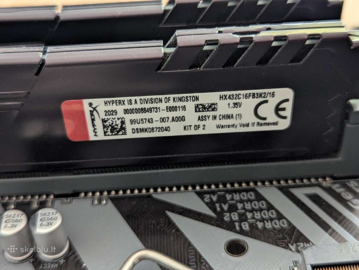 Gigabyte Z390 D + Intel 8700k + Kingston Fury 2x8g - nuotraukos Nr. 4