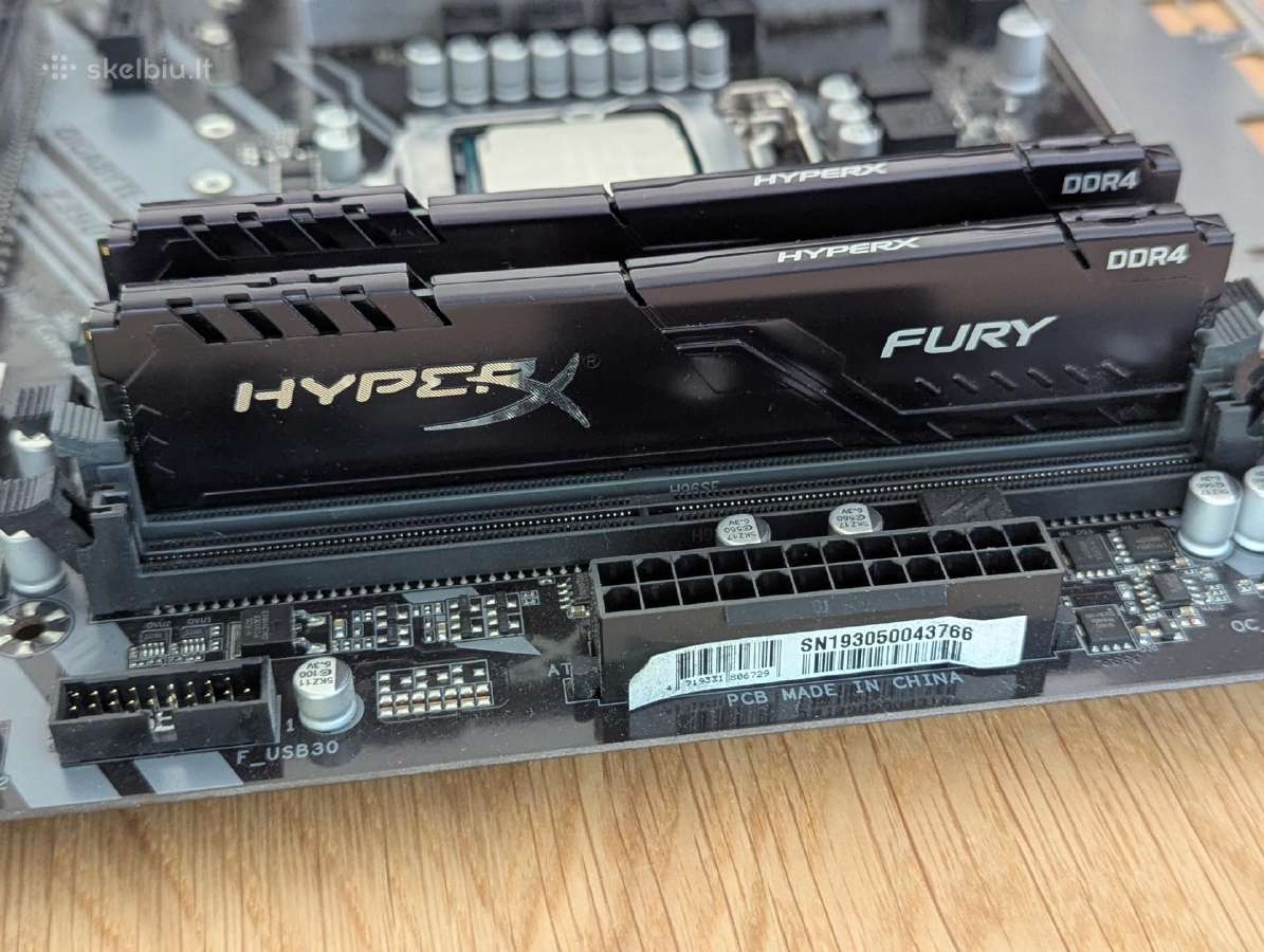 Gigabyte Z390 D + Intel 8700k + Kingston Fury 2x8g - nuotraukos Nr. 3
