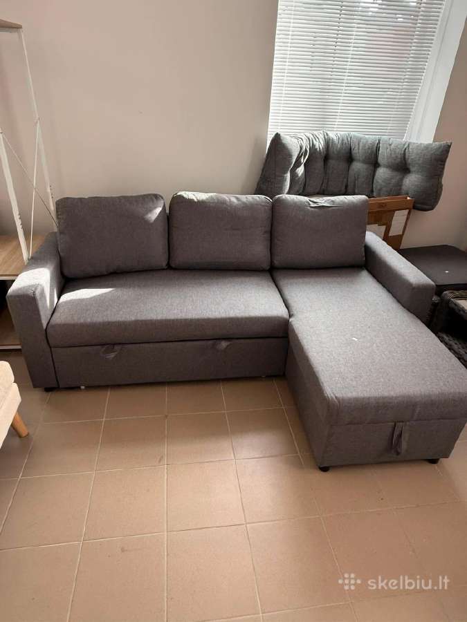 Miegamas kampas su patalynės dėže,pusės keičiasi. - nuotraukos Nr. 3