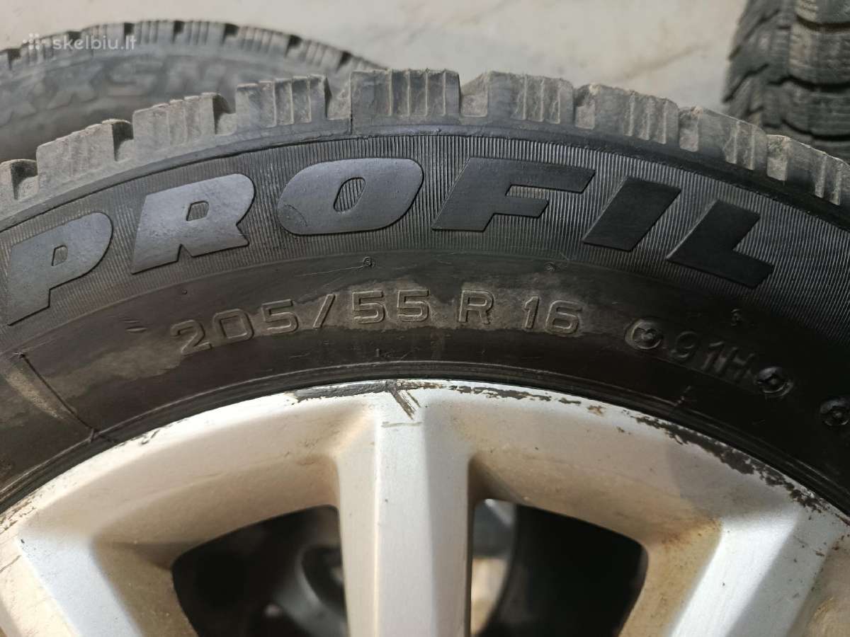 Žiemines padangos 205/55 R16 su ratlankais - nuotraukos Nr. 3
