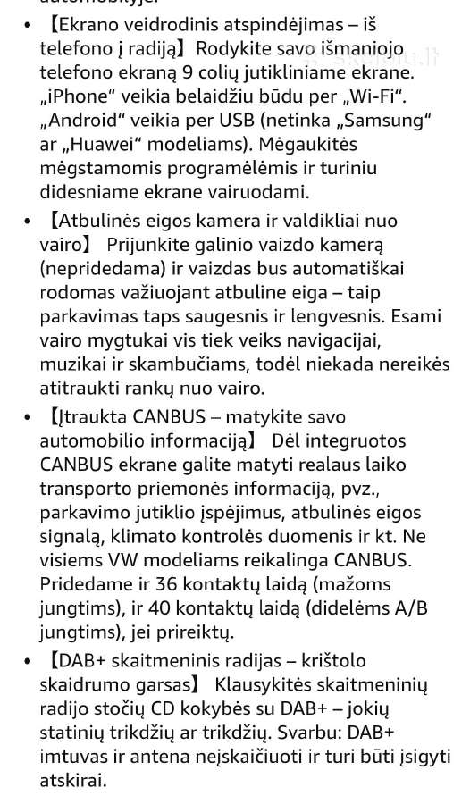 VW, Škoda, Seat android multimedia Essggo,4-64 - nuotraukos Nr. 10
