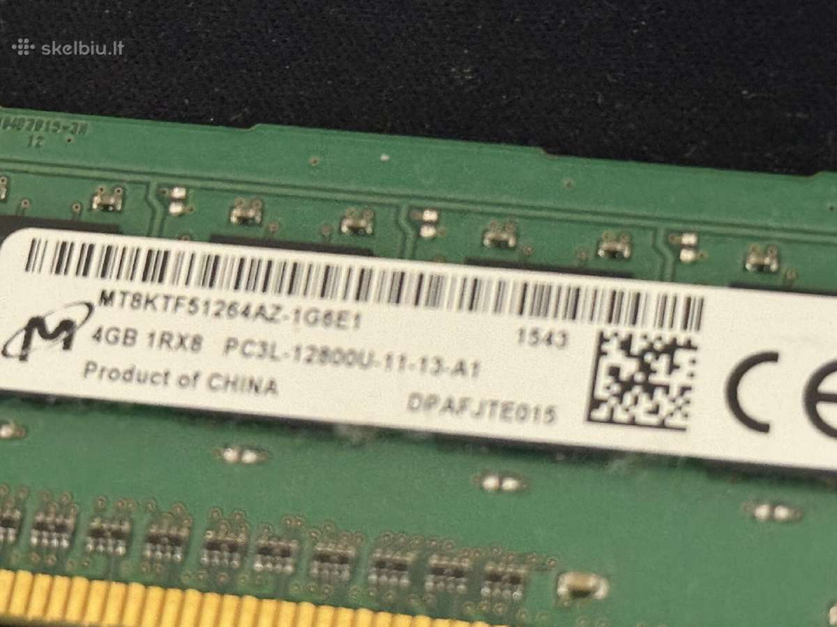 Ddr 3 1600mhz 2x4gb - nuotraukos Nr. 2