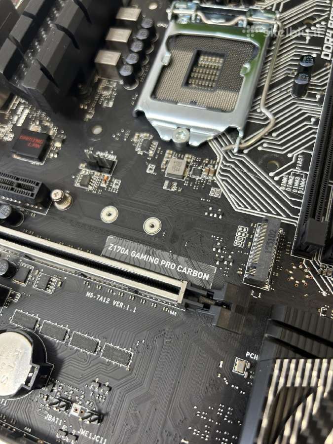 Pagrindinė Plokštė Msi Z170a Gaming pro carbon - nuotraukos Nr. 2