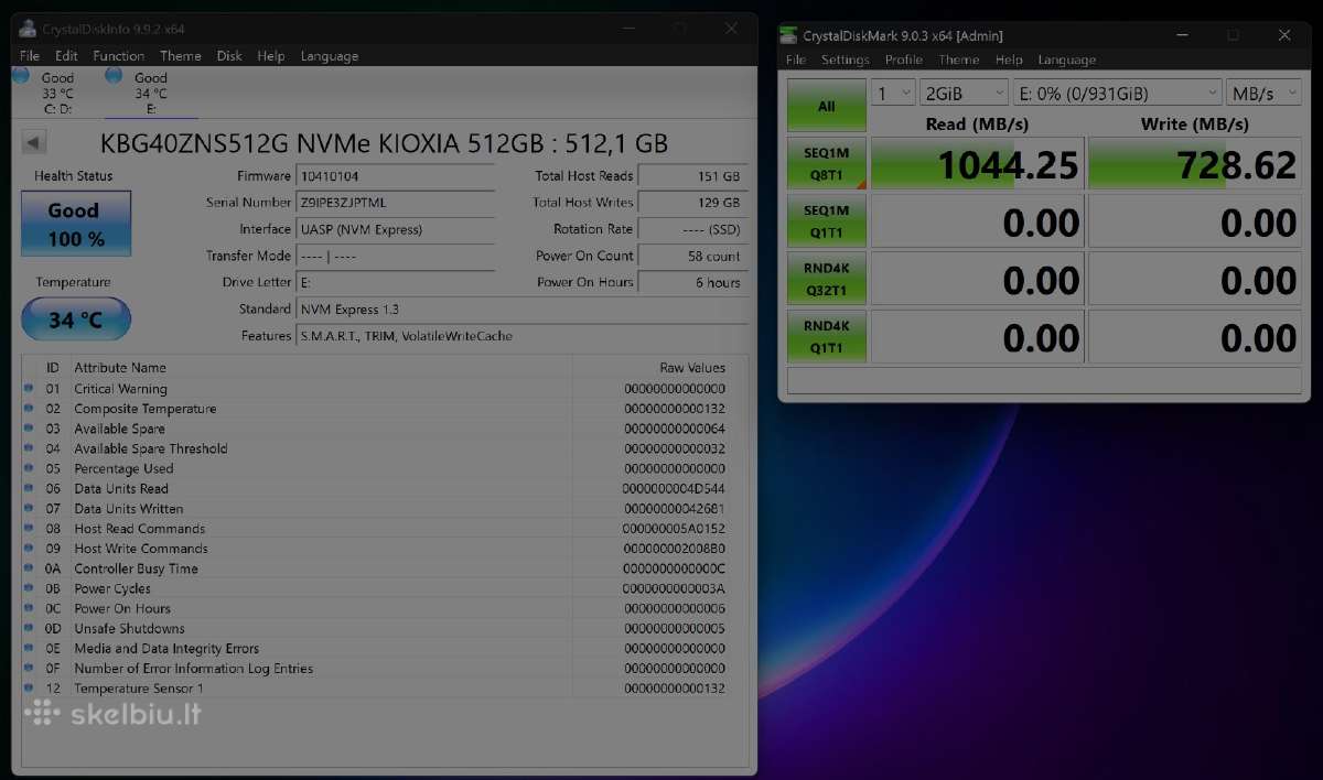 Išoriniai Usb 3.0 SSD Diskai 1tb 512gb - nuotraukos Nr. 5