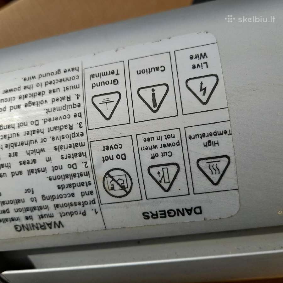 Infraraudonųjų spindulių šildytuvas 1-2,5 kw - nuotraukos Nr. 10