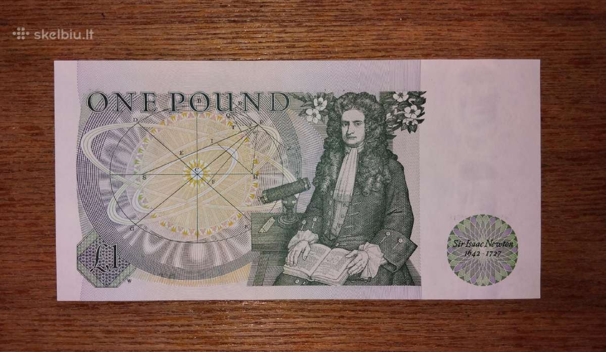 Anglijos 1 £ banknotas - nuotraukos Nr. 2