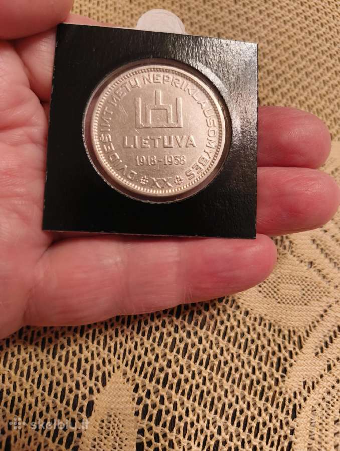 10 Litų Su Smetona 1938 m. Gero Stovio -Originalas - nuotraukos Nr. 4