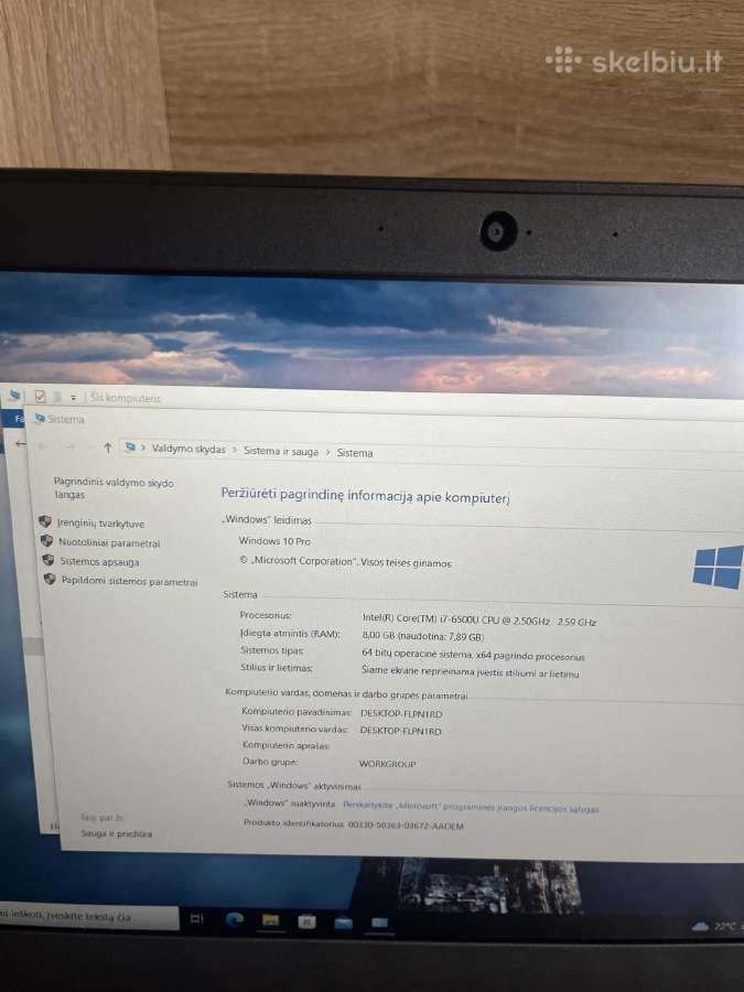 Lenovo Thinkpad X260 - nuotraukos Nr. 7