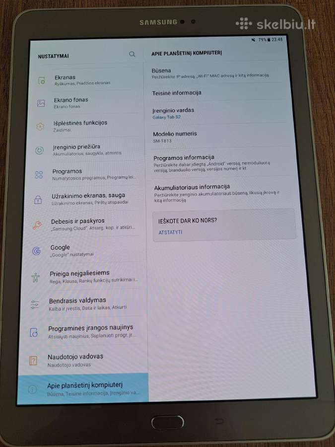 Samsung Galaxy Tab S2 9.7 (2016) Sm-t819 32gb 4G - nuotraukos Nr. 4