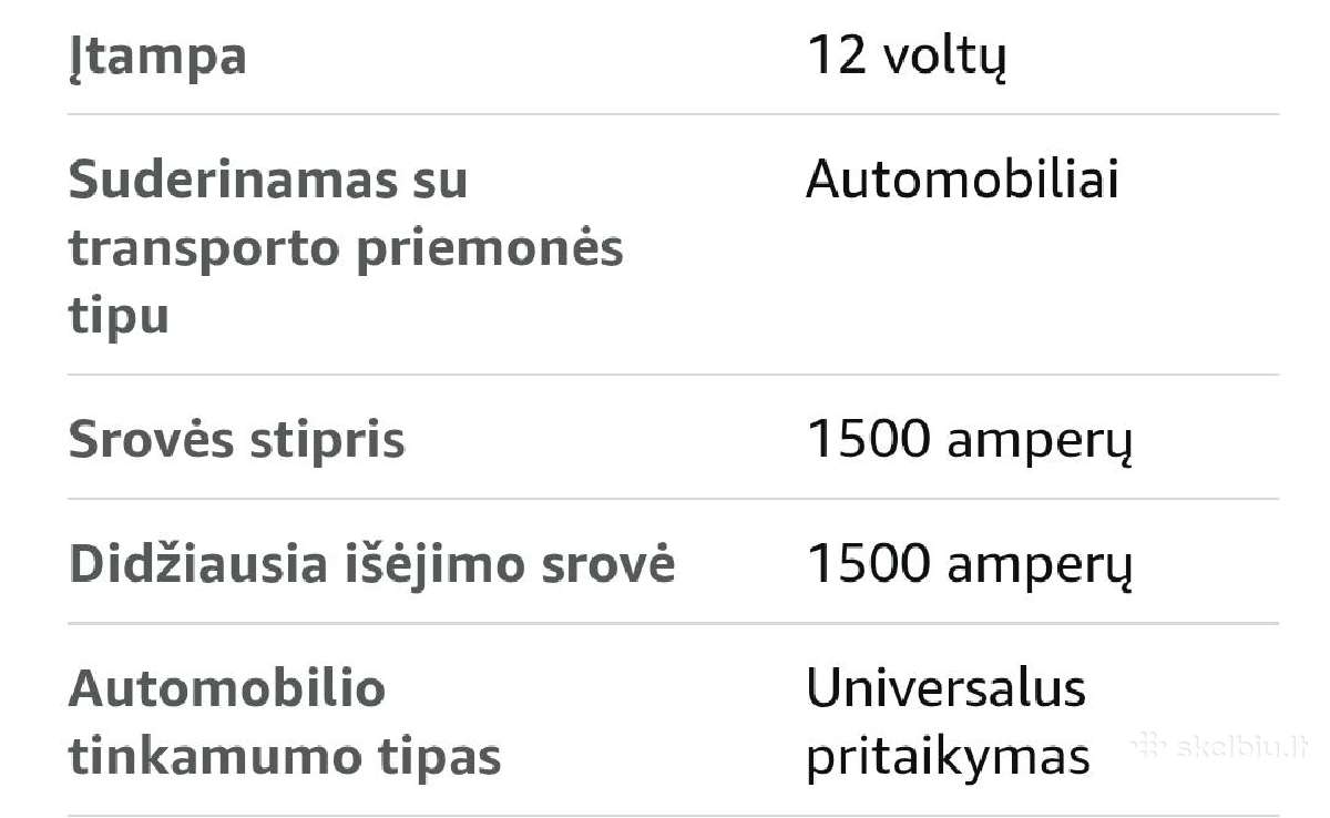 Automobilio užvedejas,busteris, užvedimo įrenginis - nuotraukos Nr. 6