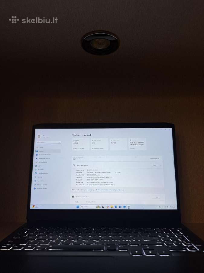 Lenovo ideapad 3 gaming rtx 3050 - nuotraukos Nr. 2